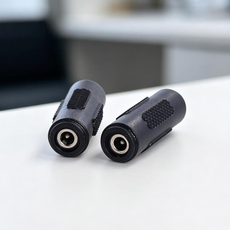 2Pieces 3.5X1.35Mm Female To Female Adapter Small Connector for CCTV Camera LED Light Routers Speaker Power Cord