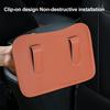 Car Seat Back-Mounted Organizer Storage Box, Non-Destructive Installation Waterproof Leather Texture Multi-Functional Trash Can Door Side Storage for