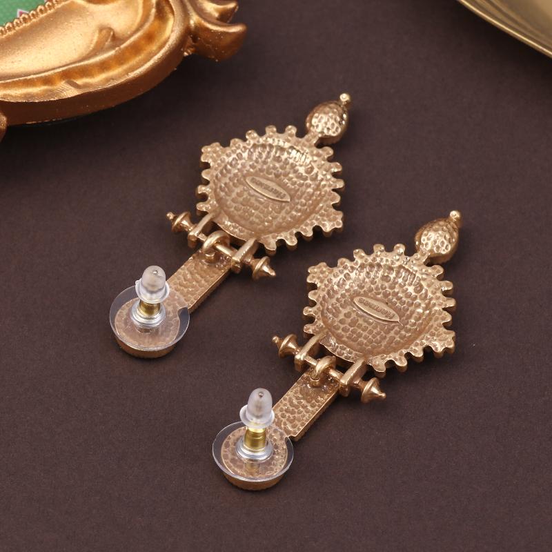 Vintage Court Style Ethnic Flower Pattern Design Flower High-End Ethnic Style Elegant Jewelry Gift