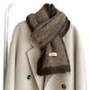 Women's High-End Blue Wool Scarf: Versatile Winter Fashion, Warm Snood, Korean Style Trend