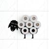 Holder stand hanger shelf for toilet paper rolls sheep lamb bathroom