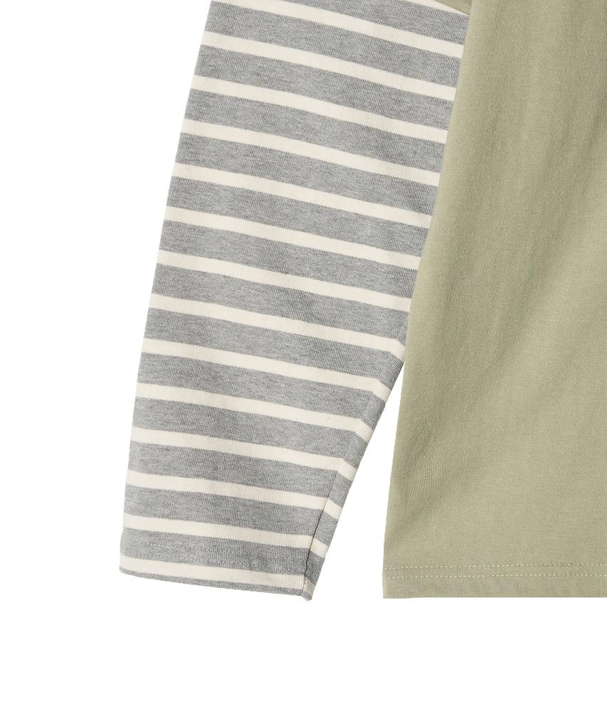 FREEMARIO Warp Boy Layered Long Sleeve [Light Khaki]