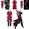 Devil May Cry Dante Cosplay Costume Set With Jacket Pants Gloves For Anime Game Roleplay