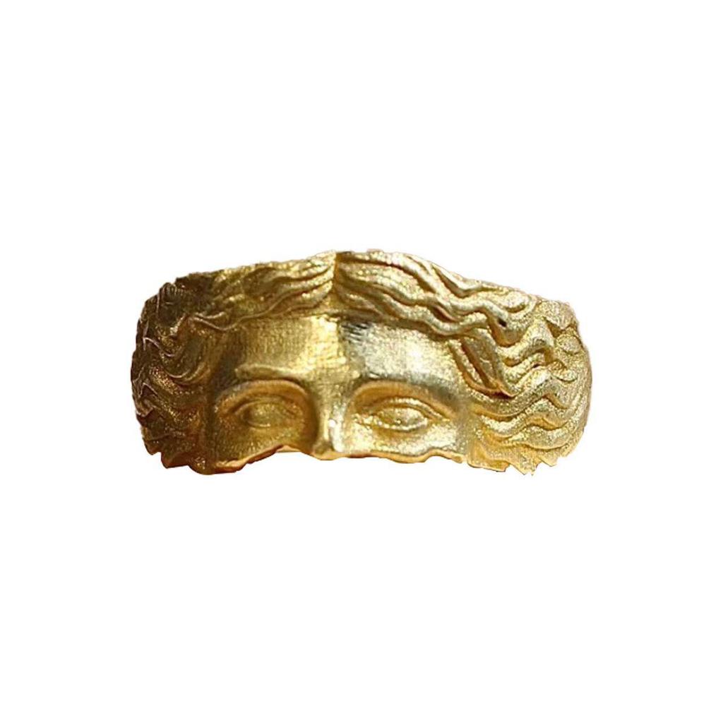 Venus Men's Bold Half-Face Expression Open Ring