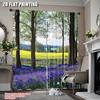 2Pcs Woodland Curtain Bluebells In Wepham Woods Wildflower Spring Rural Environment Suitable For Bedroom Bathroom Living Room