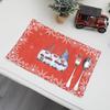 Festive Forest Man Cartoon Placemats: European & American Style Christmas Decorations for Home, Hotel, or Restaurant