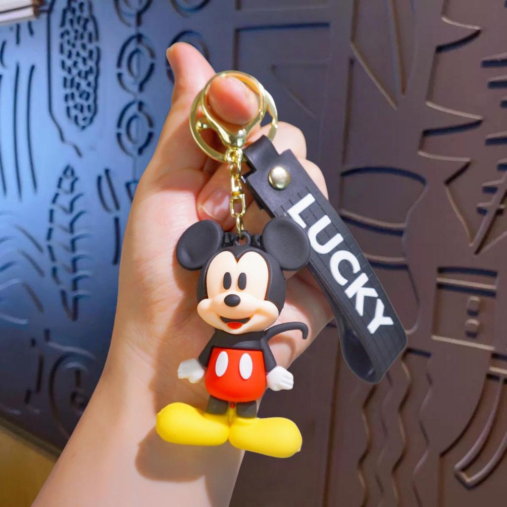 Creative Mickey & Minnie Keychain: Donald Duck Pendant for Couples - Cute Bag or Car Accessory