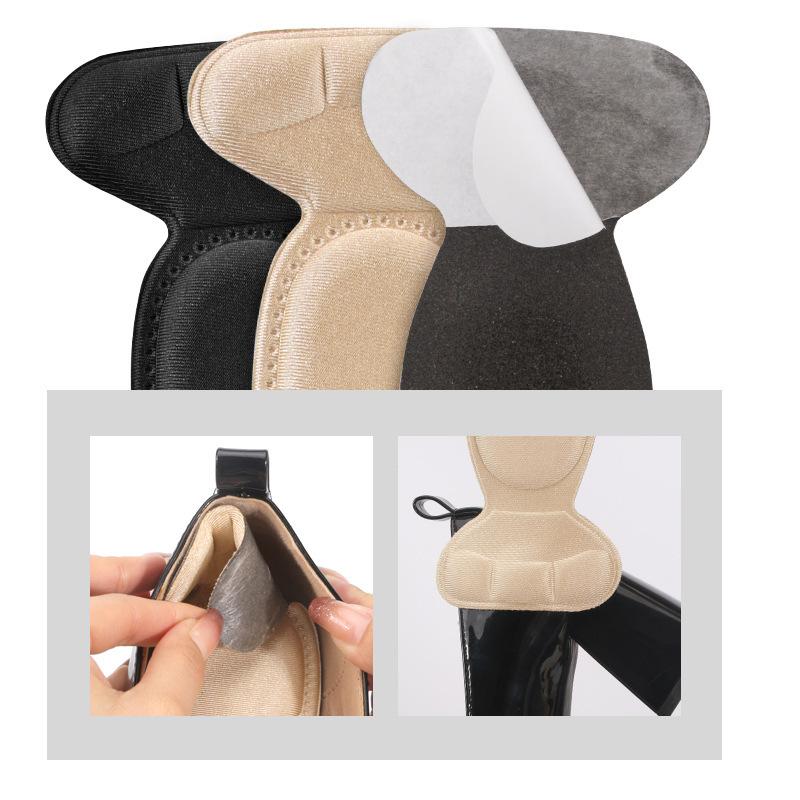 T-shaped Women's Insoles High Heels Comfortable Shock-Absorbing Insoles Shoe Size Adjustment Heel Protector 2Pcs/4Pcs