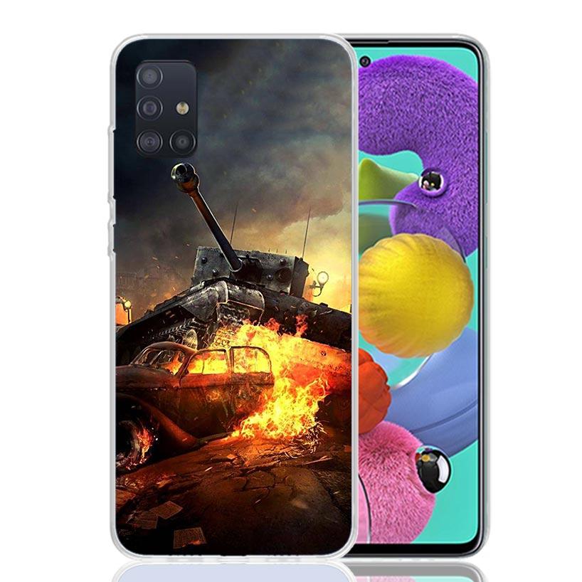 World of Tanks Phone Case For Samsung Galaxy A52 A32 A22 A12 A02S A50S A30S A51 A31 AA71 Note 20 Ultra 10 S10 Plus Galaxy A52 A4