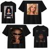 2026 Summer Unisexs Adult Fun Doll Face Pattern Printed 100 Cotton Round Neck Tshirt Neutral Street Soft Breathable Short Sleeve