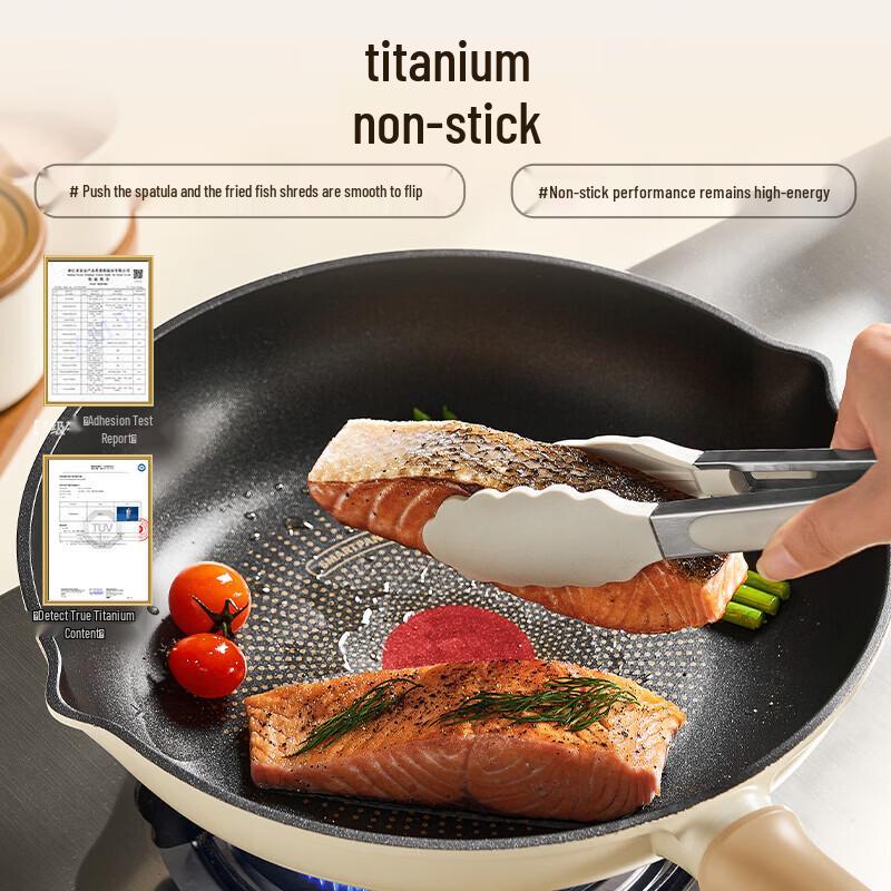 SUPOR Titanium Oil-Gathering Lightweight Frying Pan 26cm