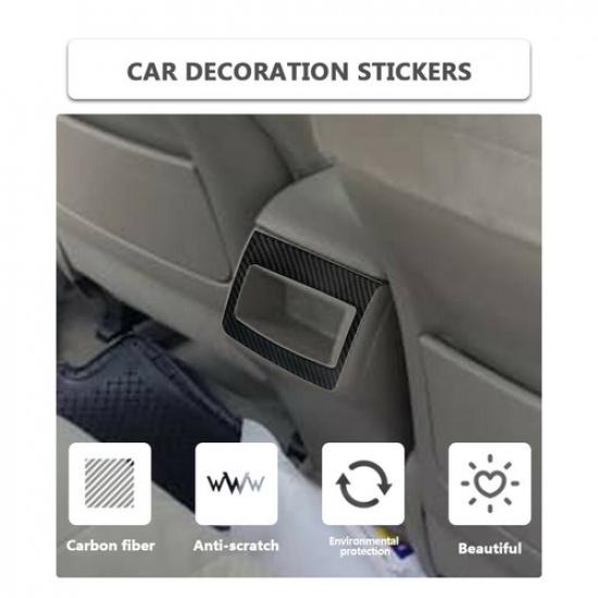 Carbon Fiber Interior Rear Center Storage Box Cover Trim For Toyota Camry 07-11