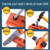 1set Boy Building Tool Set Repair Tool Box Set Simulation Repair Tools Electric Drill Screwdriver Screw Screw Playing House Toys