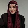 Shining Silk Scarf Ruffled Edge Chiffon Hijab Veil Fashion Ramadan Long Scarf  Outdoor