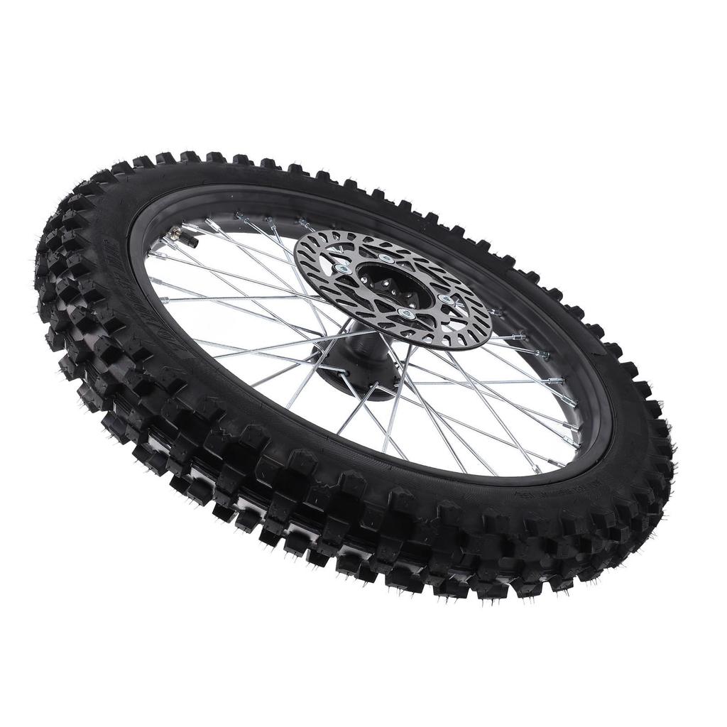 17 Inch Front Wheel Assembly 70 100 17 2.75 17 Tire Inner Tube 15mm Rim Axle with Brake Rotor for Pit Dirt Bike