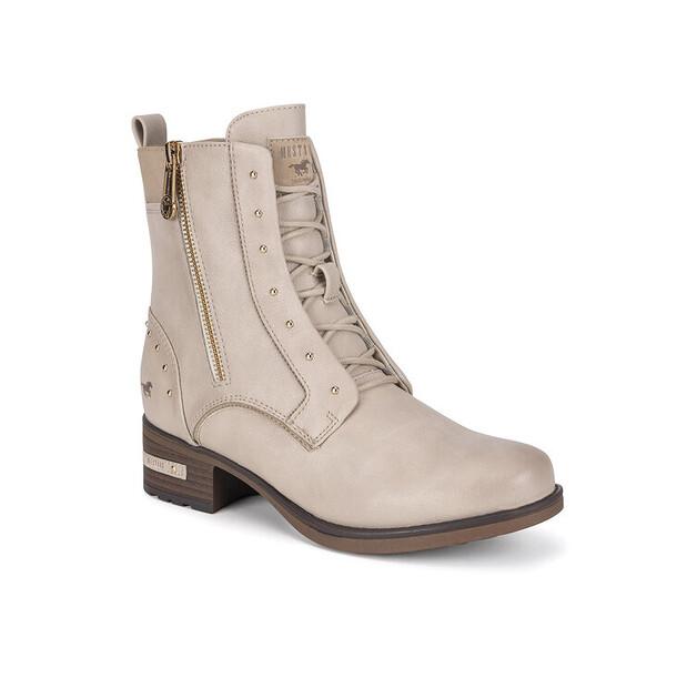 Mustang 1229-522 Beige Ankle Boots