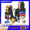 GEEETECH חוט מדפסת תלת מימד PLA PETG פלסטיק 1 ק"ג 1.75 מ"מ, ללא הסתבכות, חומרי חוט להדפסת תלת מימד, שחור, לבן, אריזה ואקום