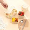 Reusable Plastic Lunch Containers Cold And Heat Resistant Portable Bento Lunch Box For Kids Students Microwave Food Storage Box