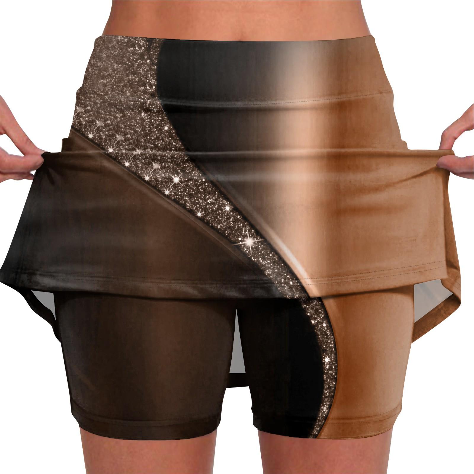 

Эластичные брюки-кюлоты для йоги для женщин, спортивные шорты с принтом, легкие узкие однотонные бегуны с высокой талией M коричневый