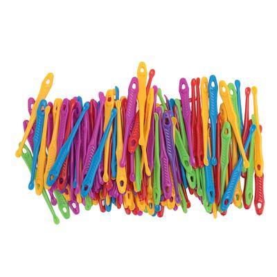 200Pcs Ear Pick Ear Cleaning Spoon Multi Colors Ergonomic Long Handle Rounded Plastic Earwax