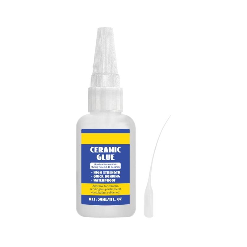 

30ml Ceramic Adhesive Super Glues Practical Instant Ceramic Glues Fast Drying Glues Easy to Apply for Bonding Ceramic 1