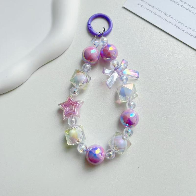 Candy Color Wrist Lanyard Keychain & Bag Charm Pendant
