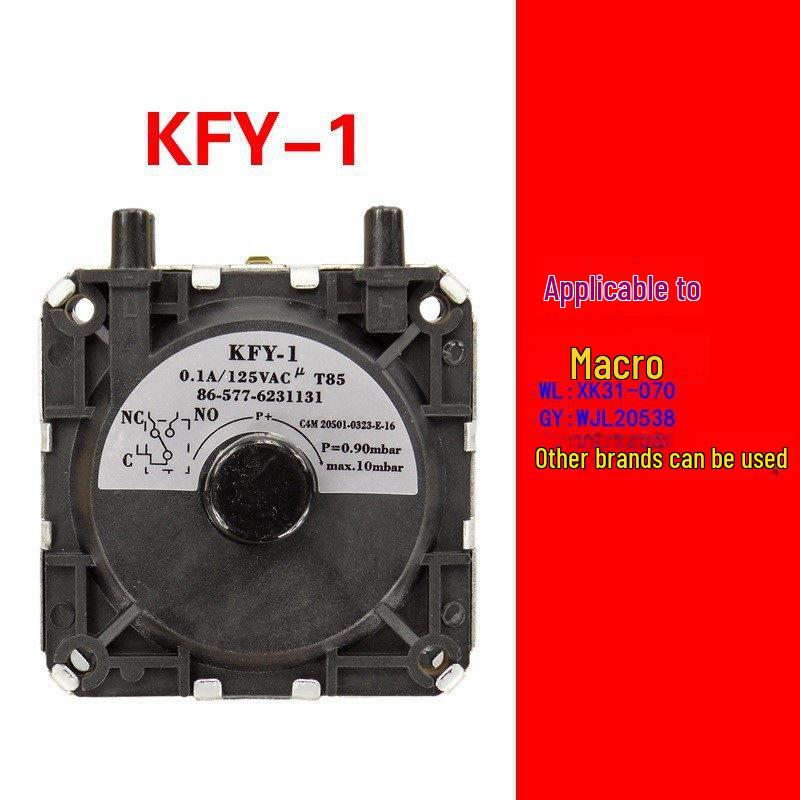 Authentic JRF-1 Wind Pressure Switch for Water Heater Boilers - New, Universal, Original