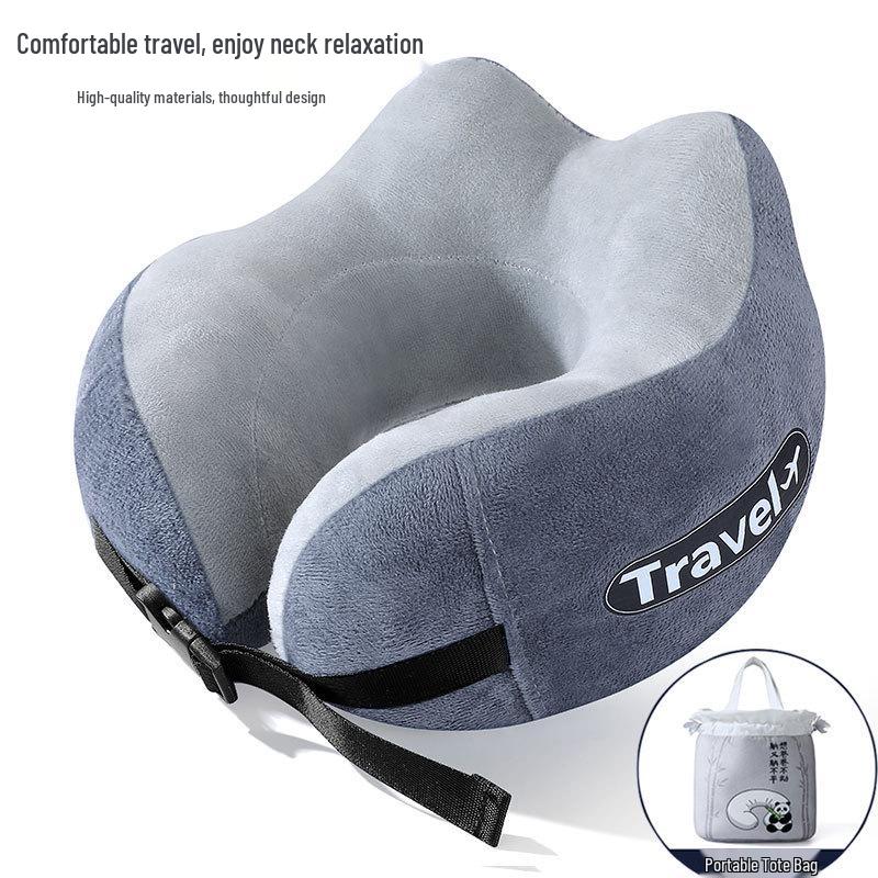 Custom Logo U-Shaped Neck Support Pillow for Airplane Travel