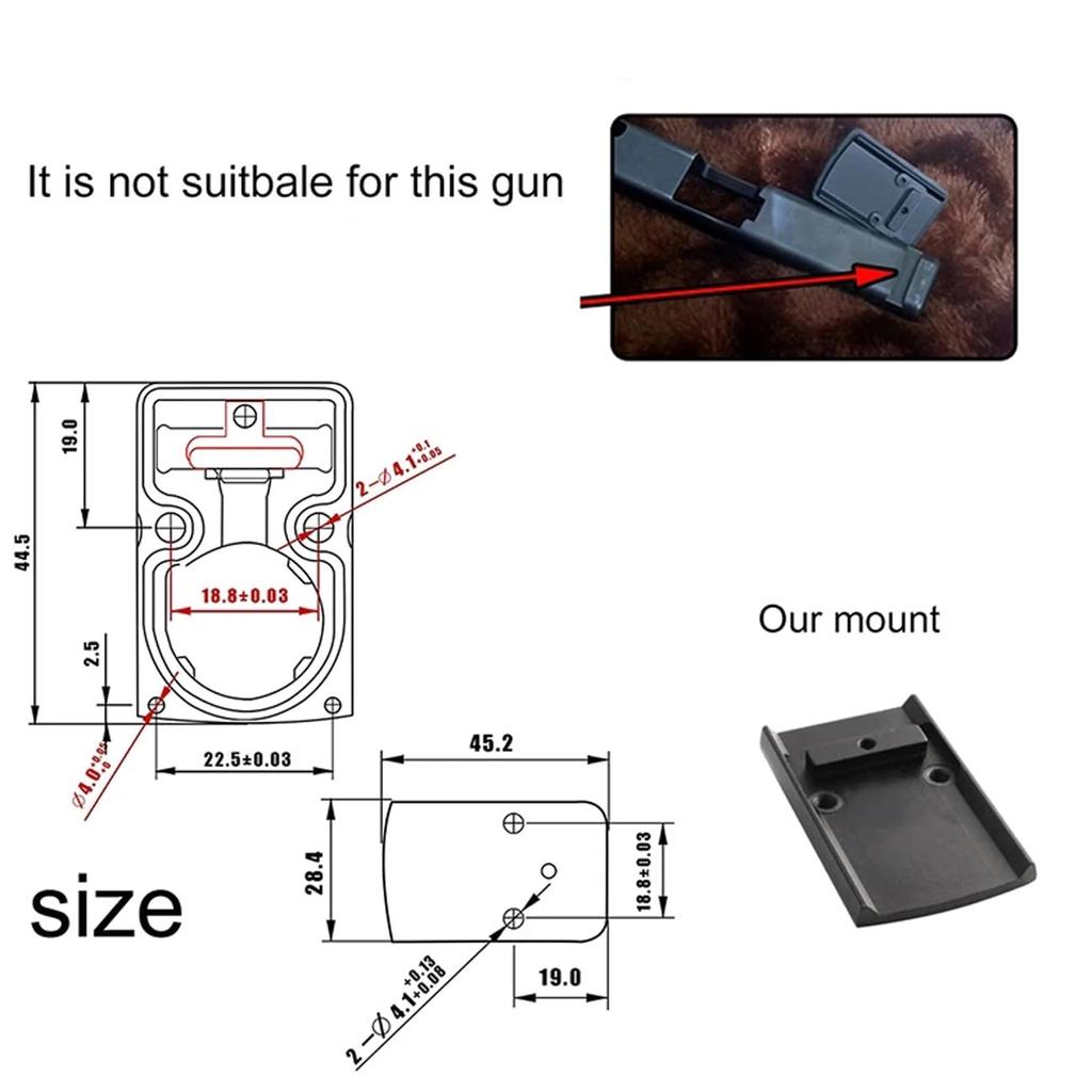 Trijicon RMR-Type Side-Operated Reflex Red Dot Sight, Black [Parallel Import]