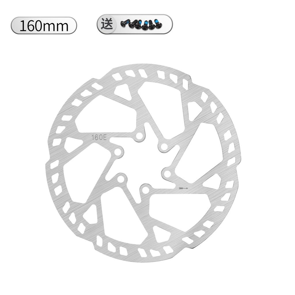 Rotor de Frein à Disque Électrique et Vélo SNAIL L-013 160mm Disque en Acier à Six Rayons 2,3mm avec Plaquettes Composant