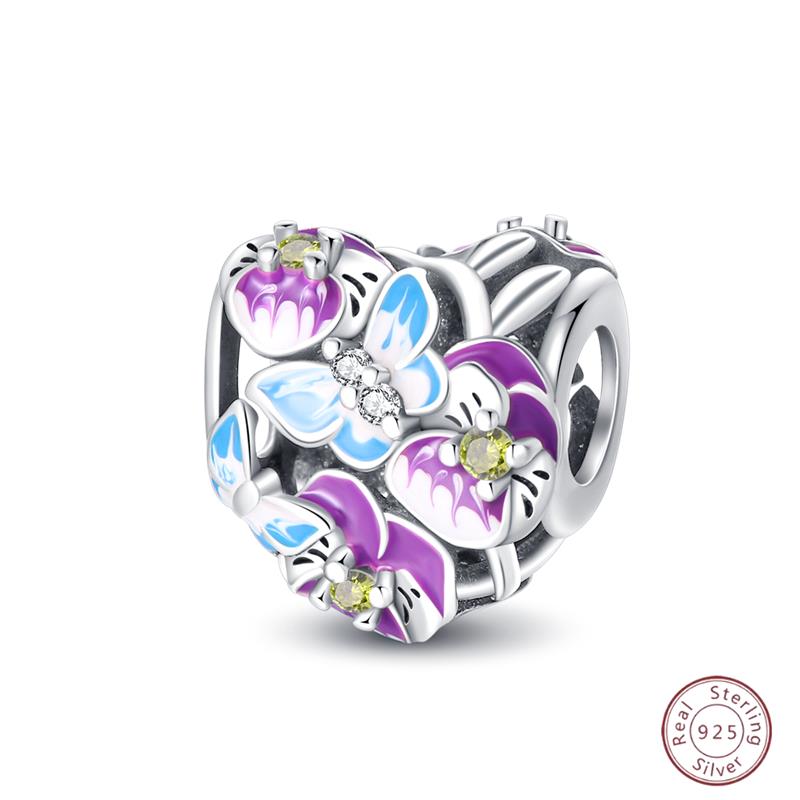 Copper Beaded Pendant Shiny Zircon Spring Cute Bow Original 3Mm Bracelet Women Fine Jewelry