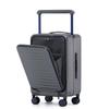 Women's 20-Inch Front-Opening Aluminum Carry-On Luggage 2025, Large Capacity with Wide Pull Rod