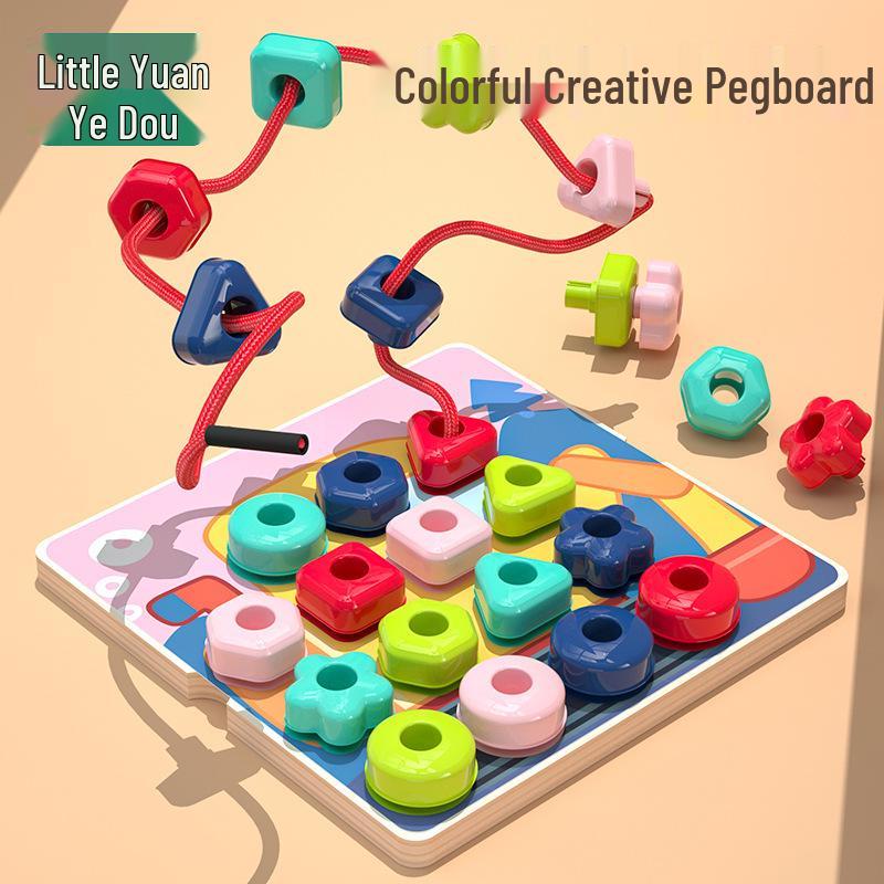 

Mushroom Nail Puzzle: Educational Interlocking Blocks for 3-7 Year Olds