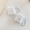 Black Love Airpodspro1 Protective Case Is Suitable for Apple Bluetooth Headset Case 1st Generation Red Love 1st Generation Pro