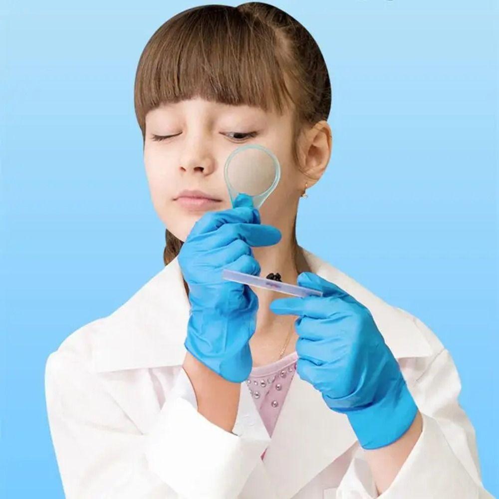 10pcs Kids Disposable Nitrile Gloves Children Latex Powder Free for Household Cleaning Crafting Painting Gardening Cooking Glove 3