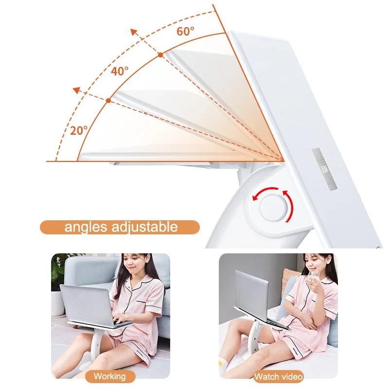 Eary Reading Desk Laptop Stand Desktop Multi-functional Portable Tablet Laptop Desk Angle Adjustable Reading Holder Book Stand