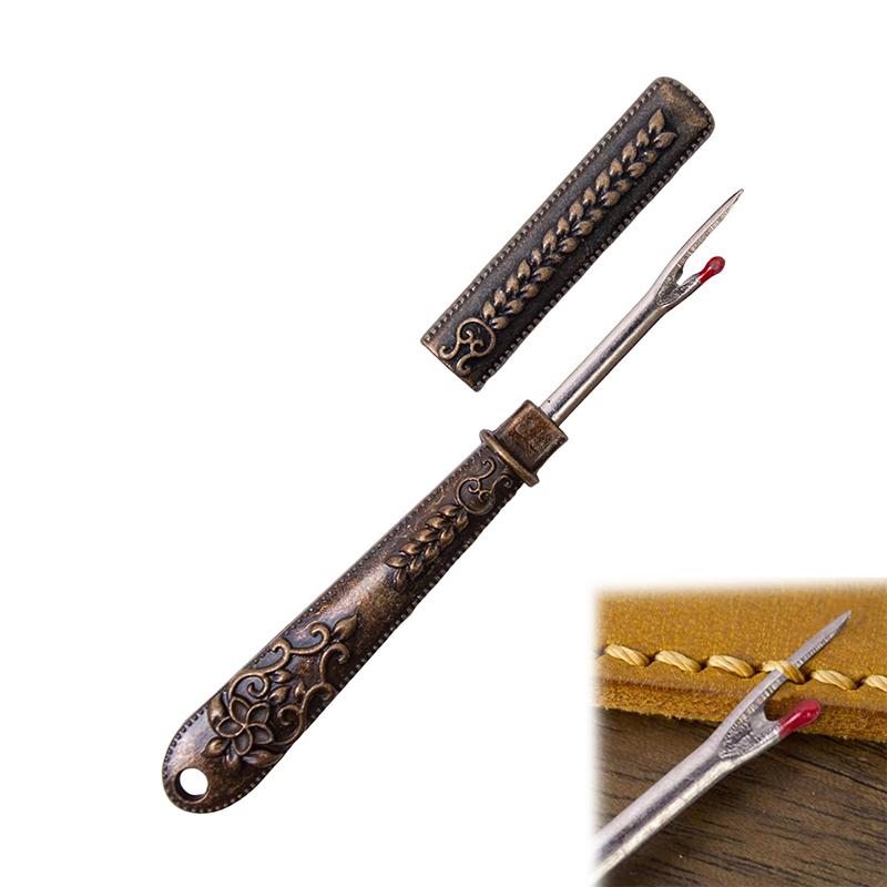 Sewing Seam Ripper Vintage Stitch Eraser Retro Alloy Unpicker Quick Stitch Removal & Hole Cutting Remover Tool For Suture