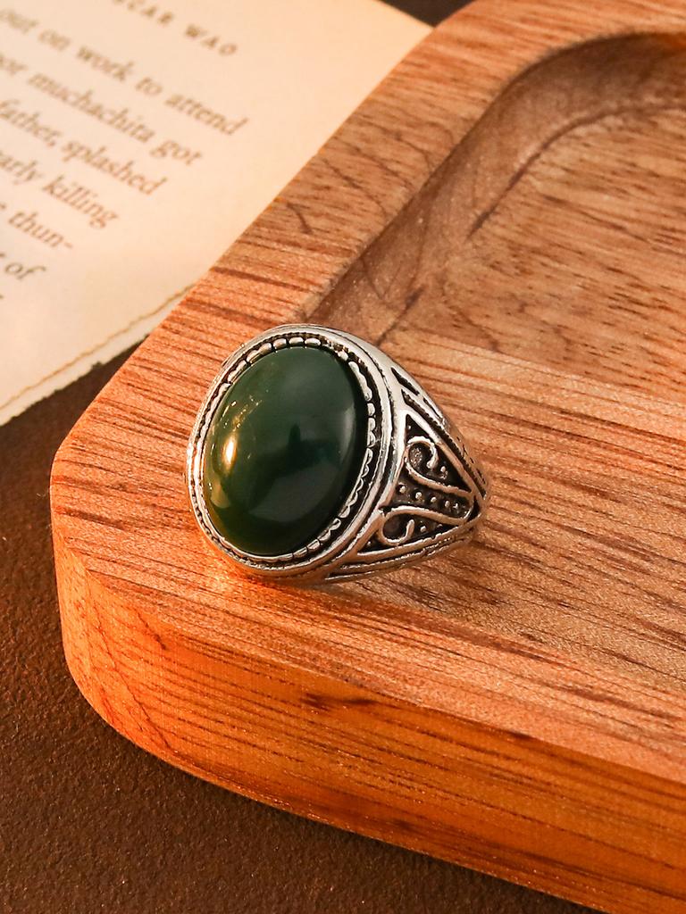 Heiß verkaufter europäischer und amerikanischer Teufelsaugen-Edelsteinring, hochwertiger Retro-Lotus-Öffnungsring, modisches Erstaccessoire