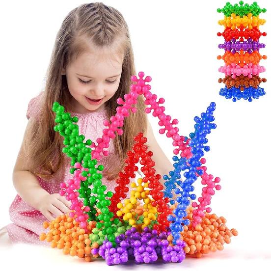Gears Interlocking Learning Set, STEM Construction Toy Set - Building Kids Toys 180 Pcs - 10 Colors GC-10613