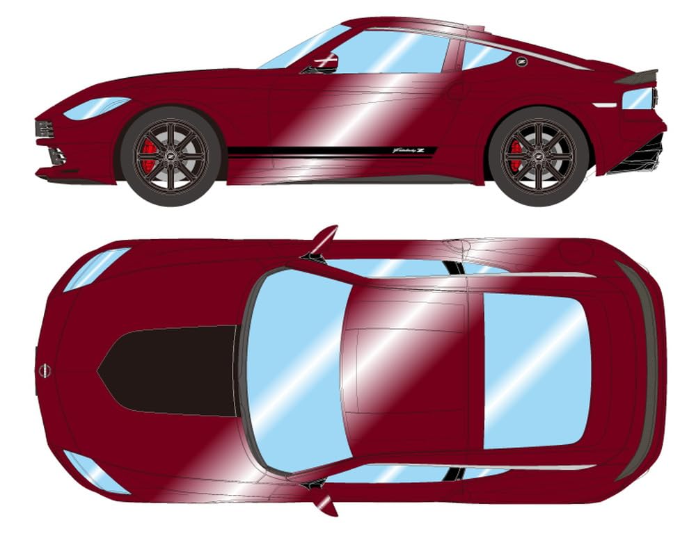 

EIDOLON Nissan Fairlady Z Customized Edition Burgundy Finished Product EM735E Make-up 1/43