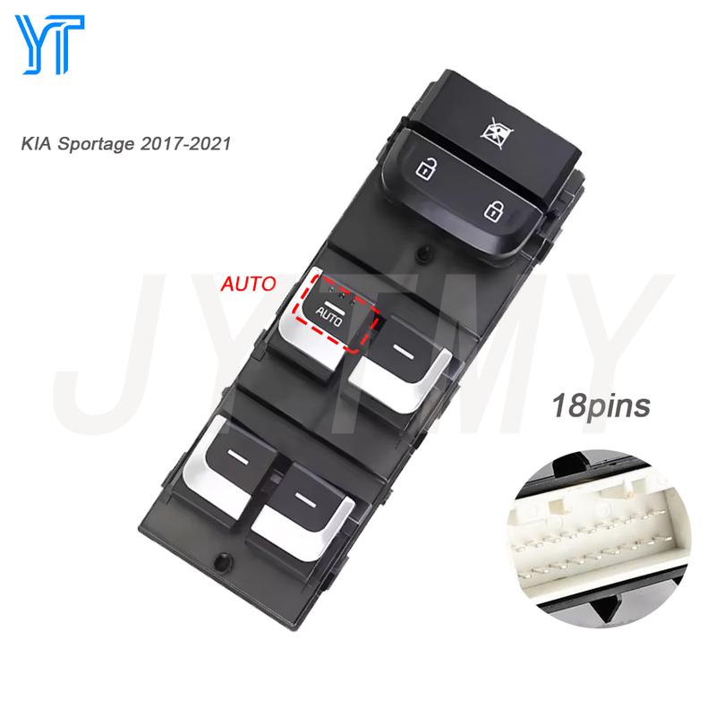 Power Master Window Switch for KIA Sportage 2017- Front Left Glass Lifter Control Adjust Button Car Accessories 93571-D9000 93571-D9000