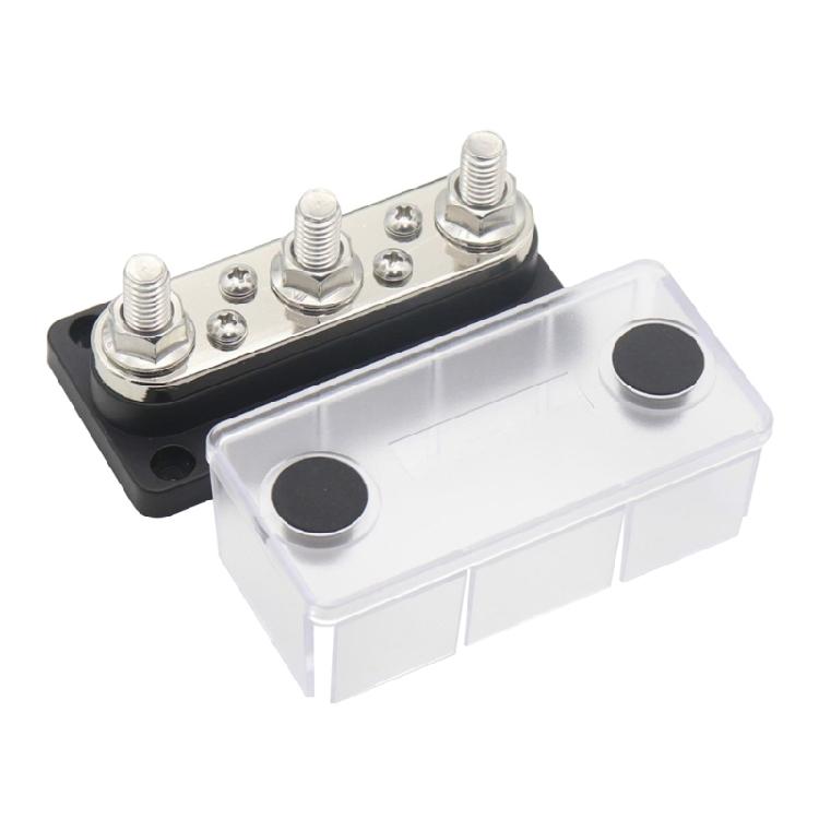 Battery Power Distribution Block Bus Bar Positive Negative 3x5/16" 300A Terminal