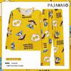Women's Cute Cartoon Long Sleeve Pajama Set – Comfortable Thin Style for Spring, Autumn, and Winter, Wearable Outdoors