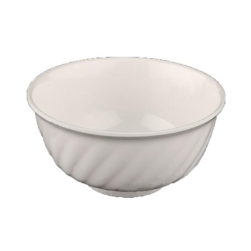 Homeglen White Melamine Imitation Porcelain Rice Bowls