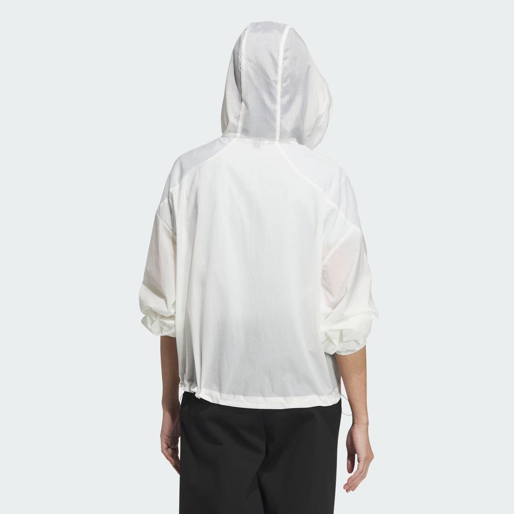 Adidas Sportswear Women Woven Water Repellent Hooded Jacket JZ1682