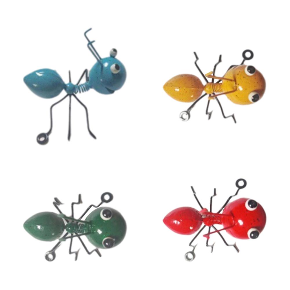 4pcs Ant Statue Garden Decor Figure Stand Ant for Outdoor Yard Lawn Decoration Iron Ant Sculpture Home Decoration