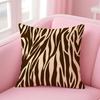 Klassieke Zwart-Witte Zebra Patroon Kussenhoes Linnen Kussenhoes Zachte Decoratieve Hoes Voor Bank Huisdecoratie