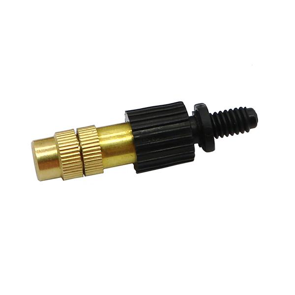 30 Pcs Gold Garden Irrigation Agricultural Atomizing Sprinklers Atomizing Sprayers Copper Misting Fog Cooling Nozzles 4/7mm Hose