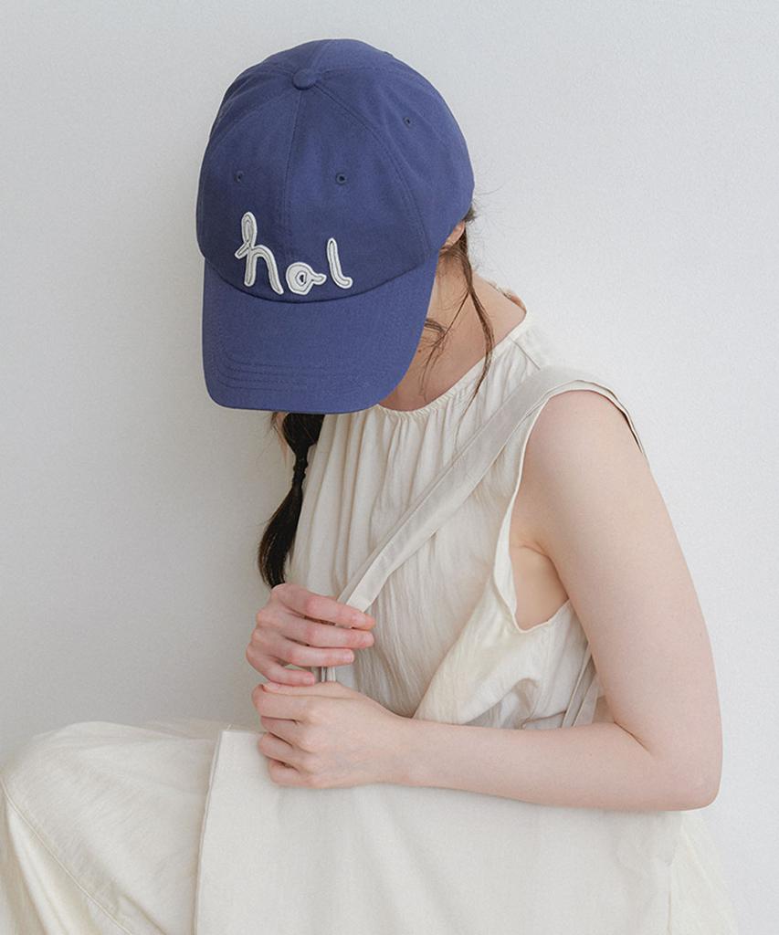 Hallen Stitch Logo Lettering Ball Cap (C082_Blue)