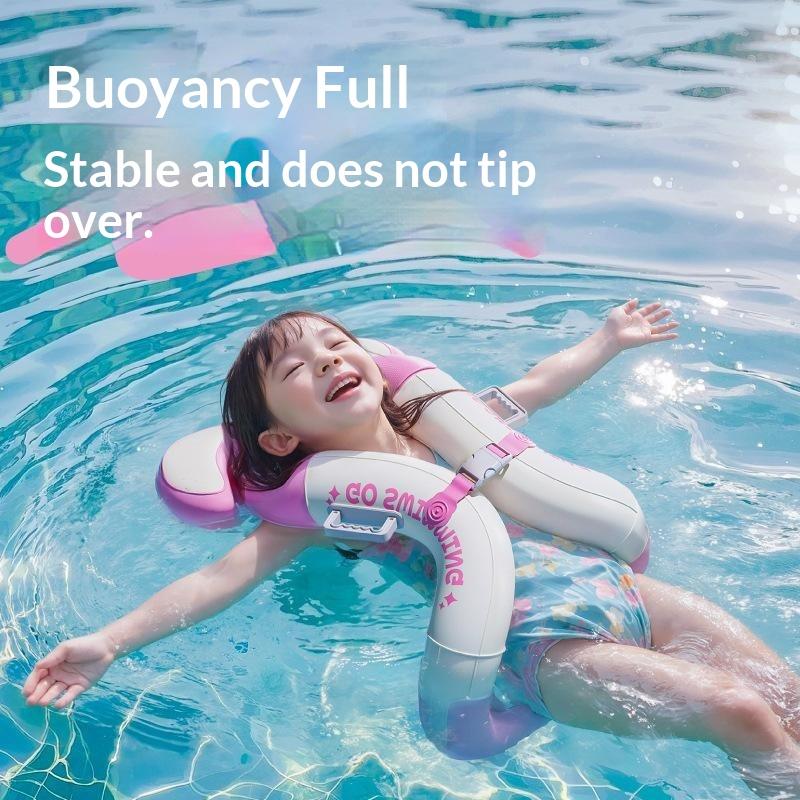 Inflatable Kids Underarm Swim Ring Safety Float Belt Hand Free Swimming Training Floats For Children Pool Beach Water Sports